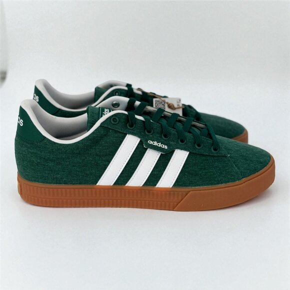 NEW adidas Daily 3.0 Men’s Sneakers IF7487  Green/White/Gum Sz 11 NWT and Box - Picture 1 of 6